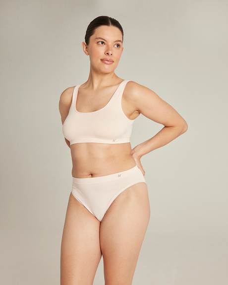 Crop Top 2 Pack / Black & Beige