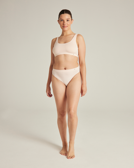 Crop Top 2 Pack / Black & Beige