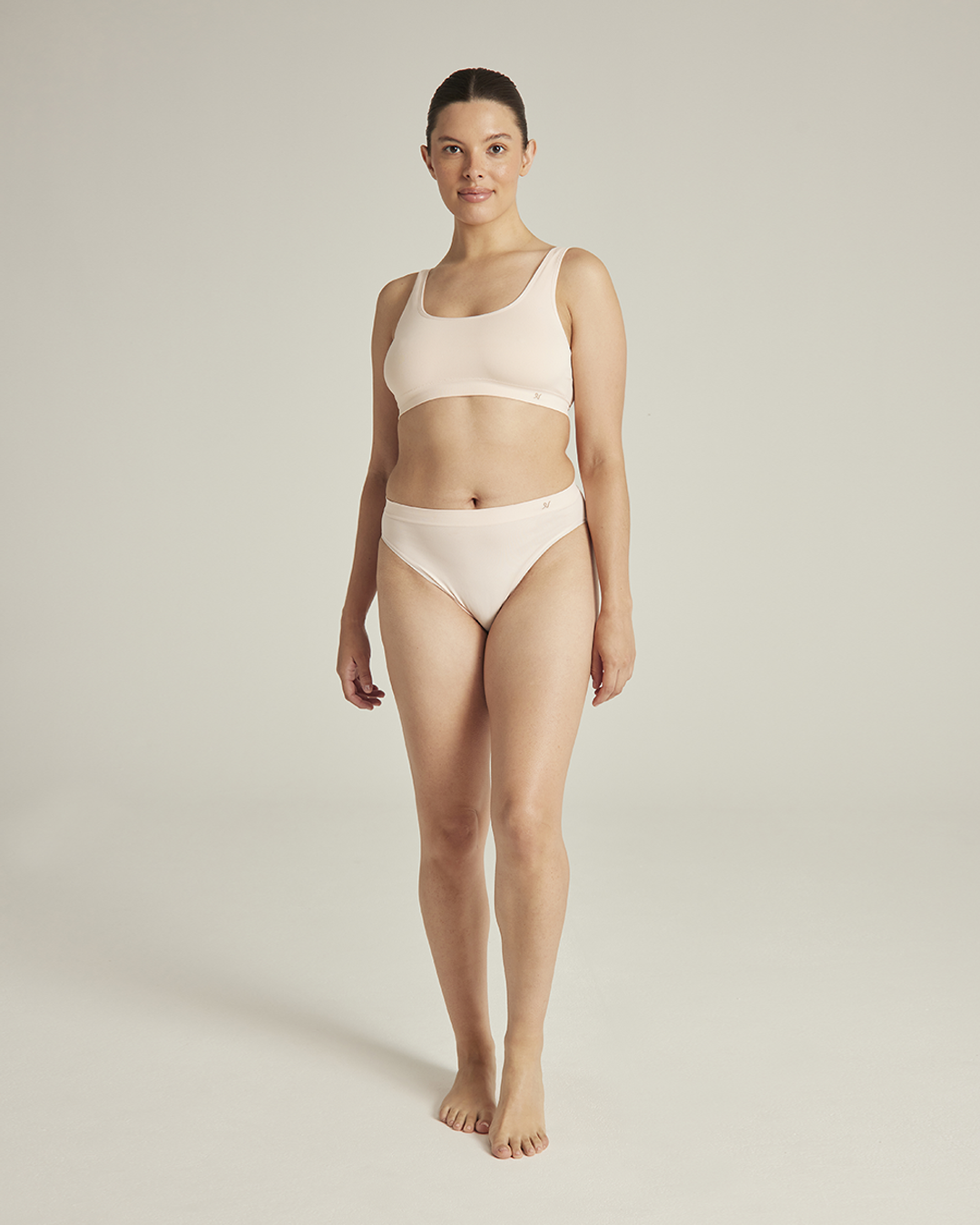Crop Top 2 Pack / Black & Beige