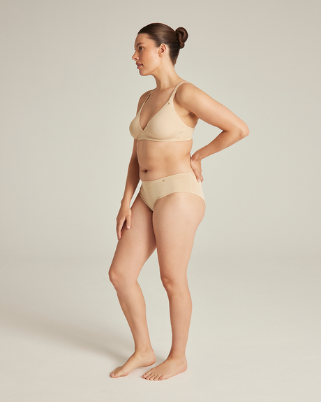 Mid Rise Bikini Brief / Bare 01