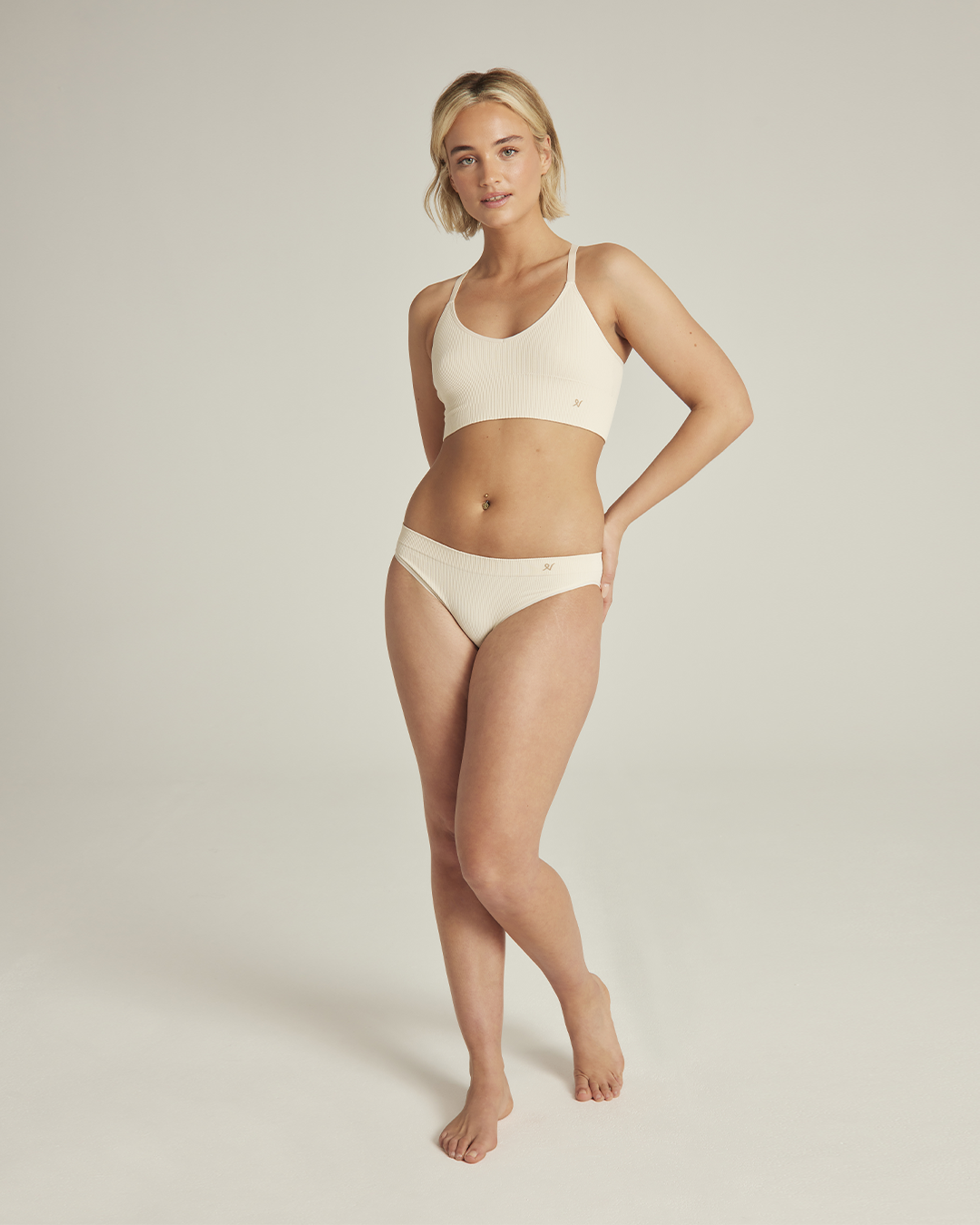 Confezione da 3 slip / Nero e Beige
