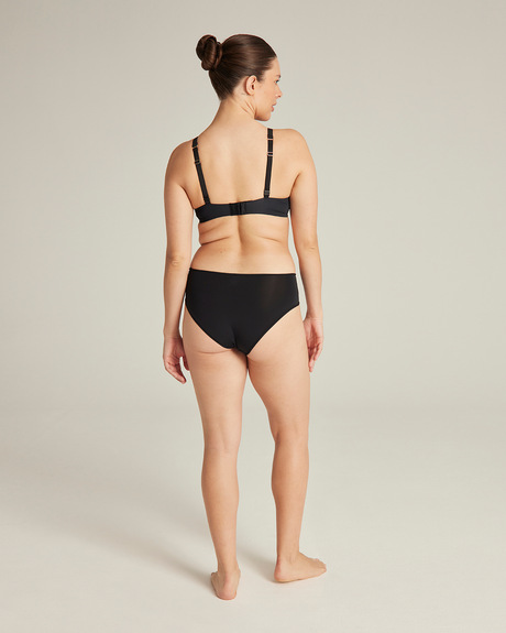 Mid Rise Bikini Brief / Black