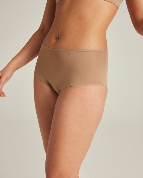 Stretch High Waisted Brief / Bare 03