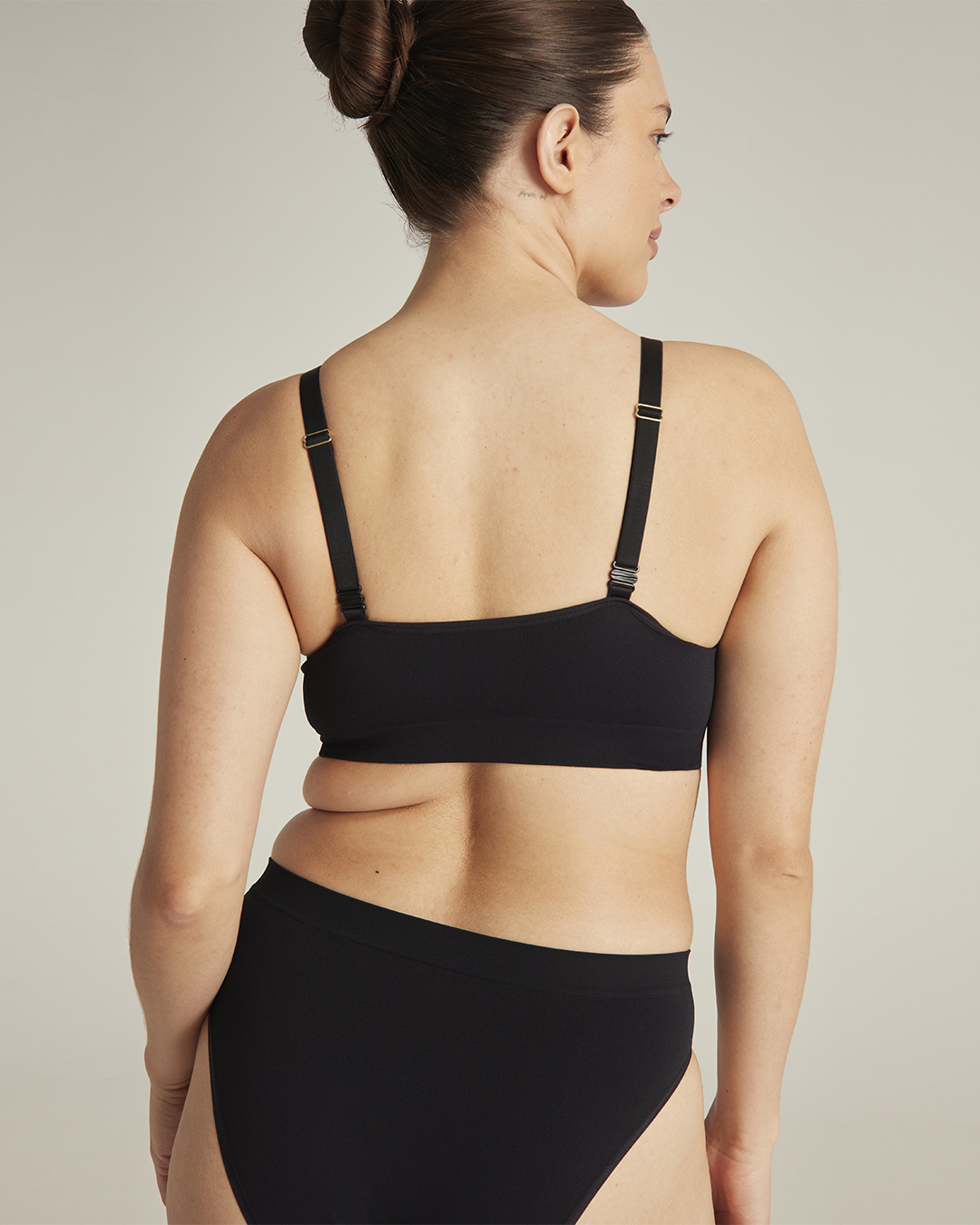 Confezione da 2 bralette / Nero e beige