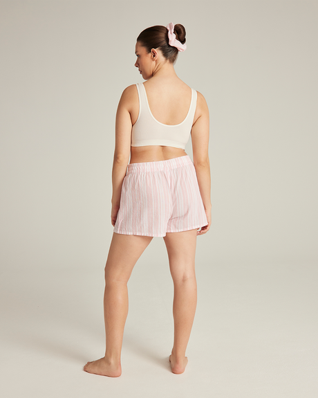 Boxer classico / a righe rosa