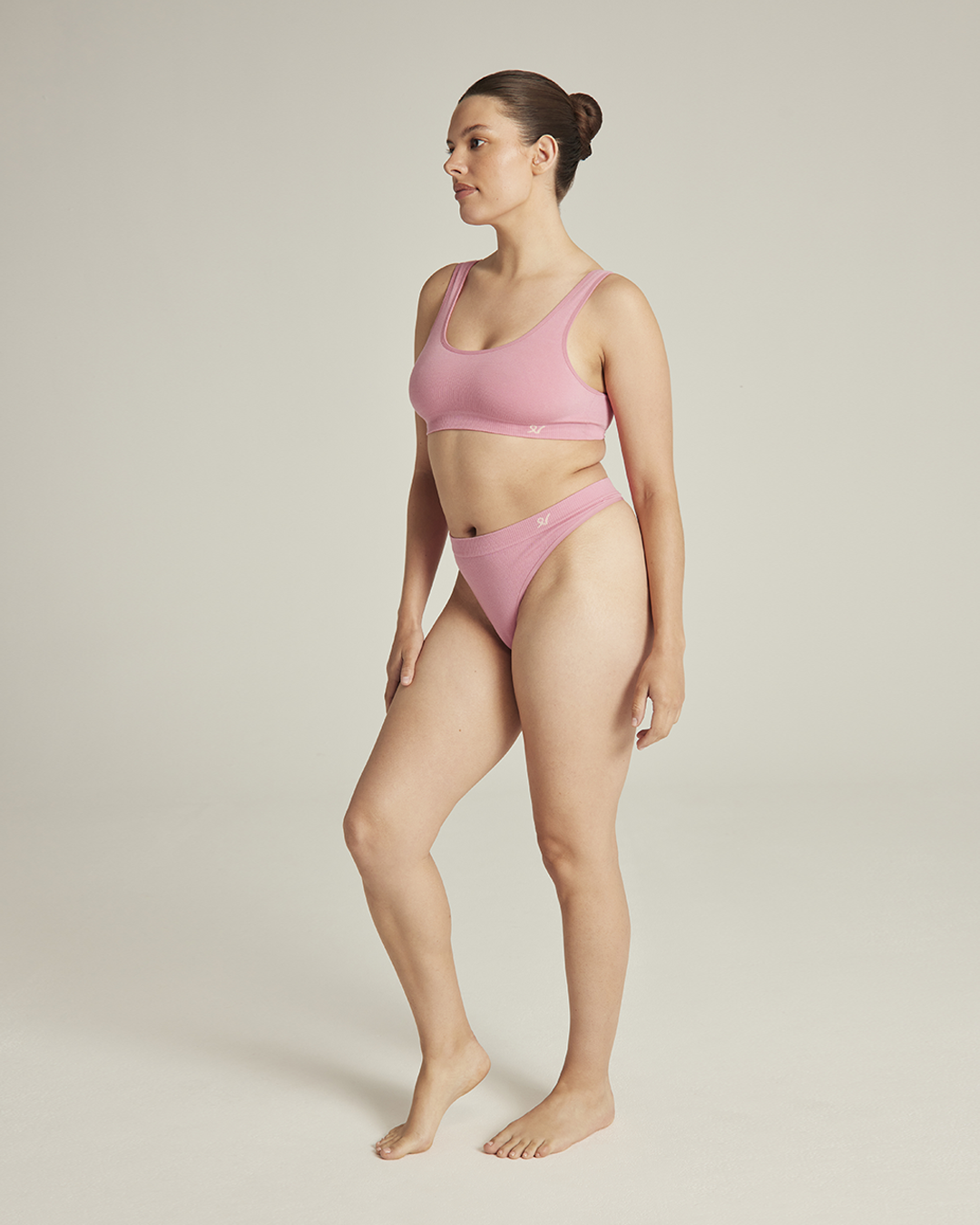 Seamless Crop Top / Pink