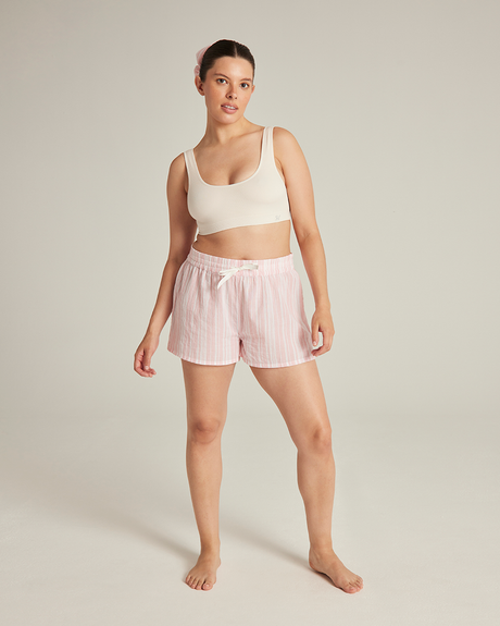 Boxer classico / a righe rosa