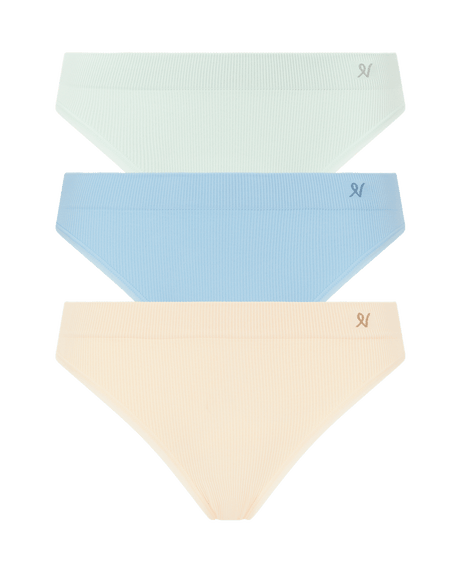 Form Brief 3 Pack / Blue, Beige & Mint
