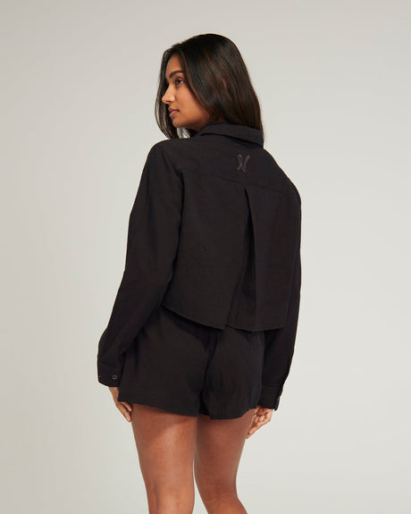 Cropped Shirt / Black