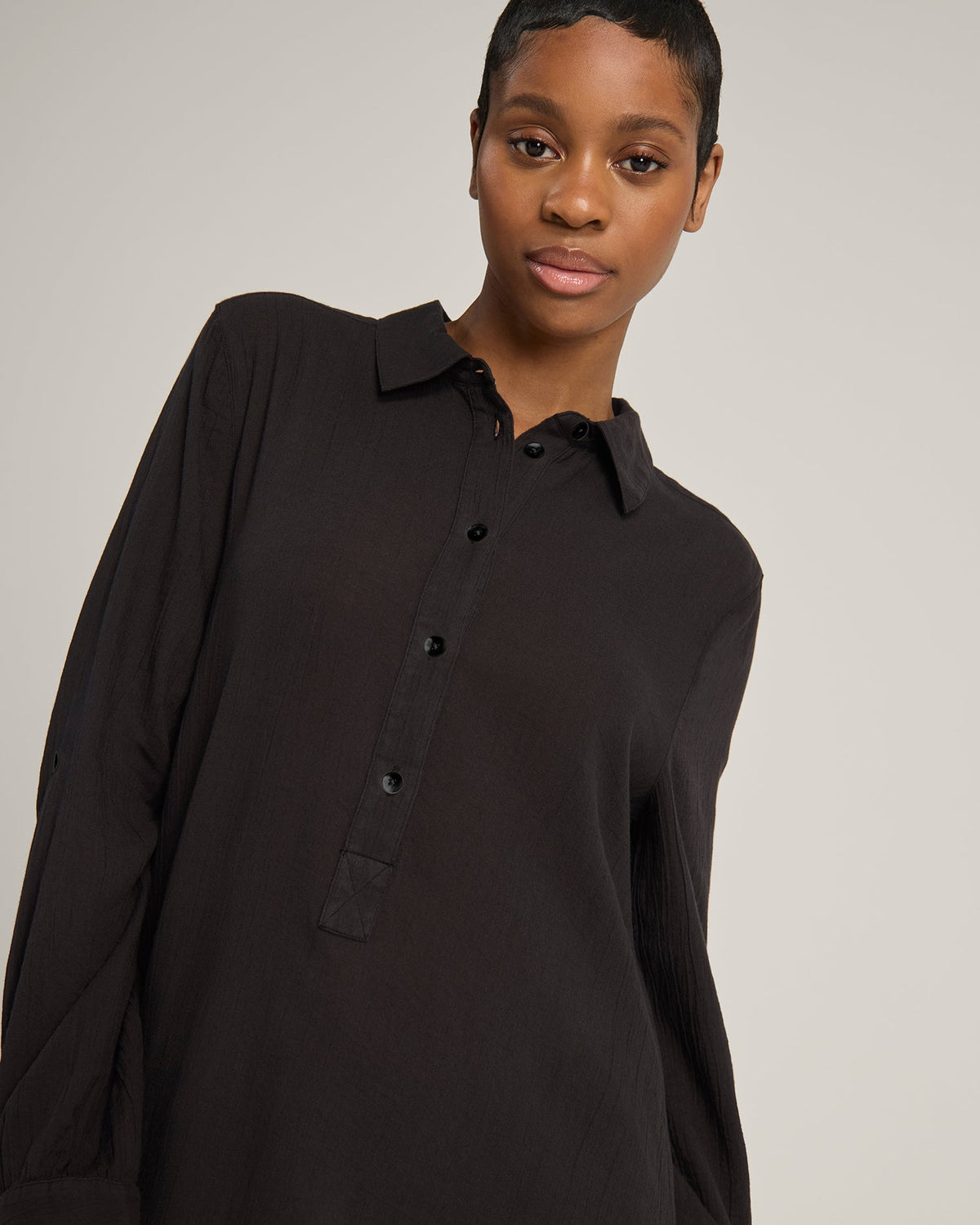 Maxi camicia / nera