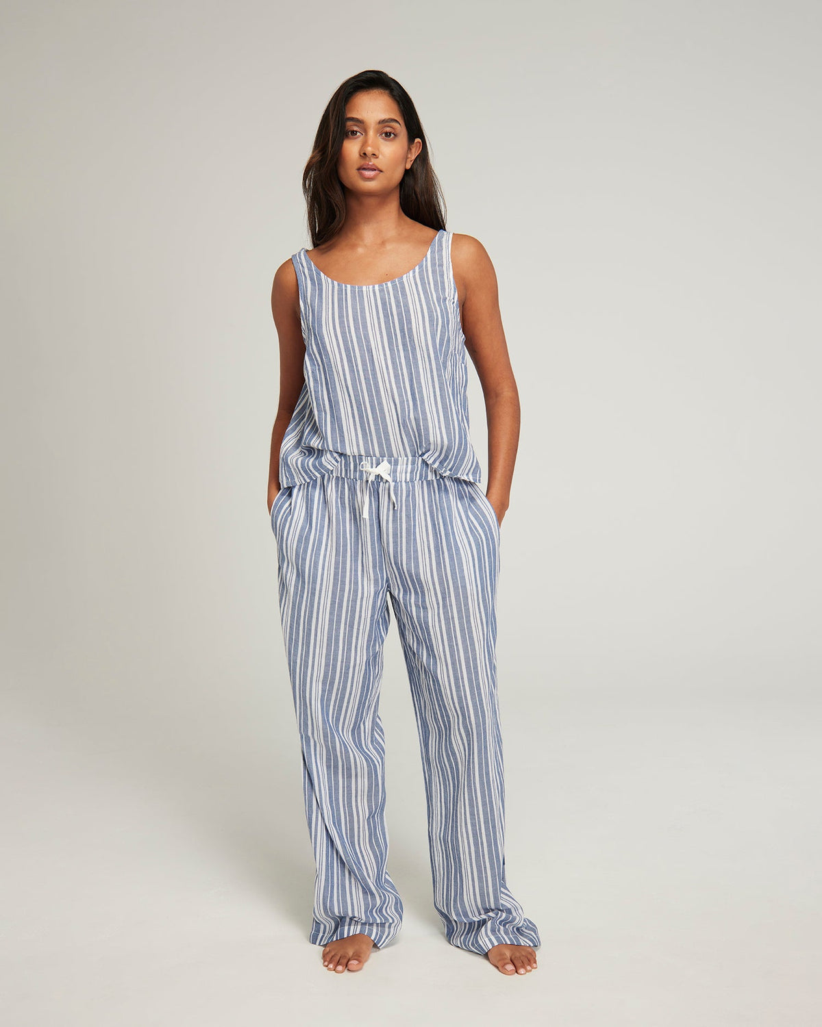 Tank / Navy Stripe