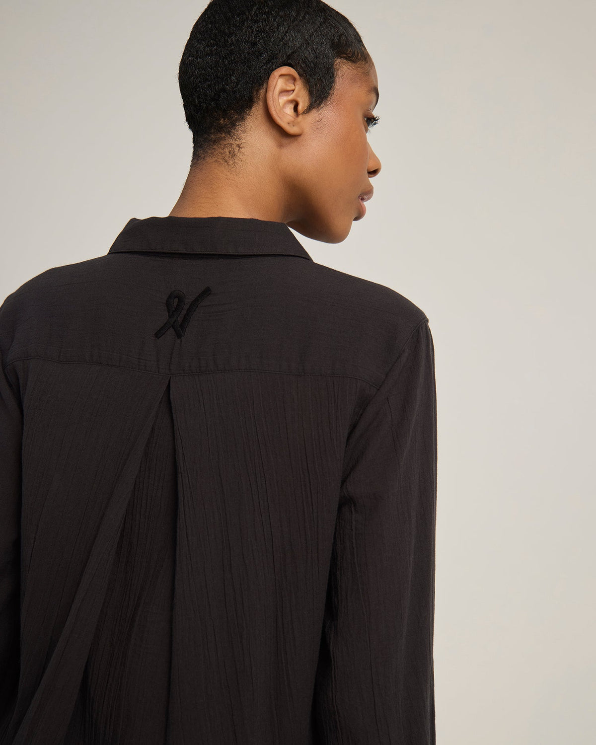 Maxi camicia / nera