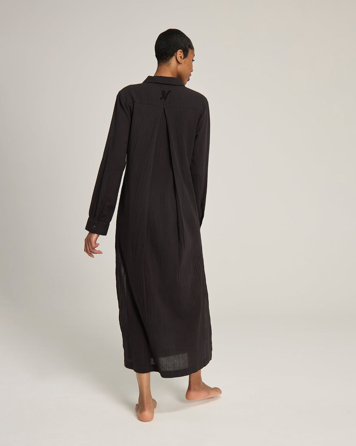 Maxi camicia / nera
