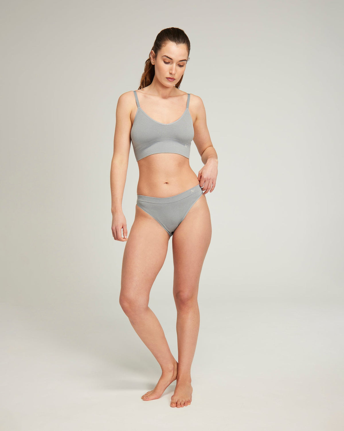 Slip a gamba alta / Grigio
