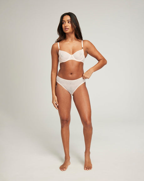 High Leg Brief 3 Pack / Pink