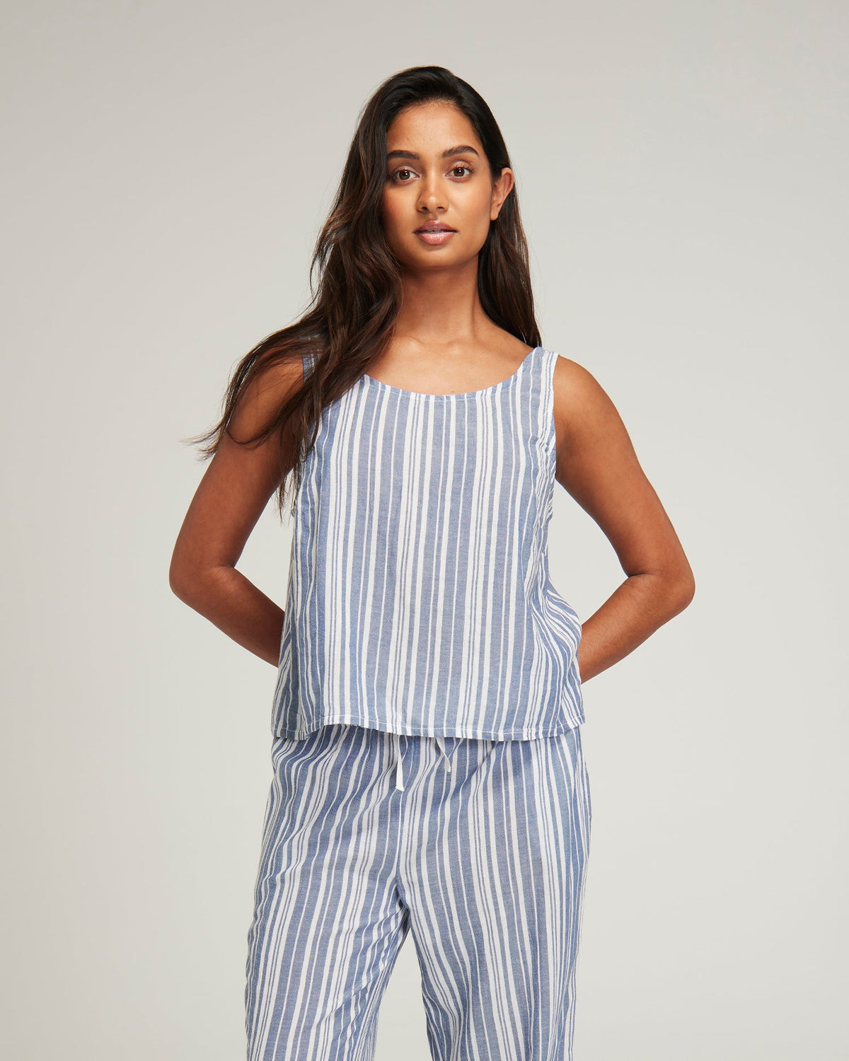 Tank / Navy Stripe