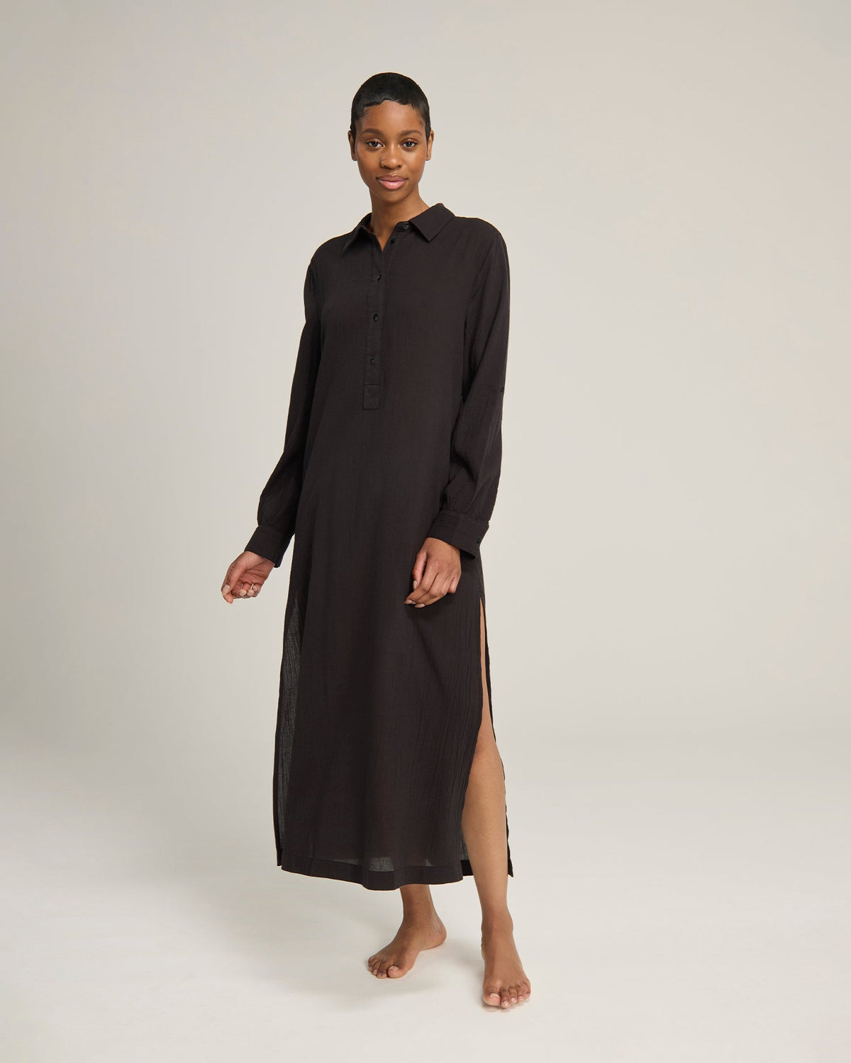 Maxi camicia / nera