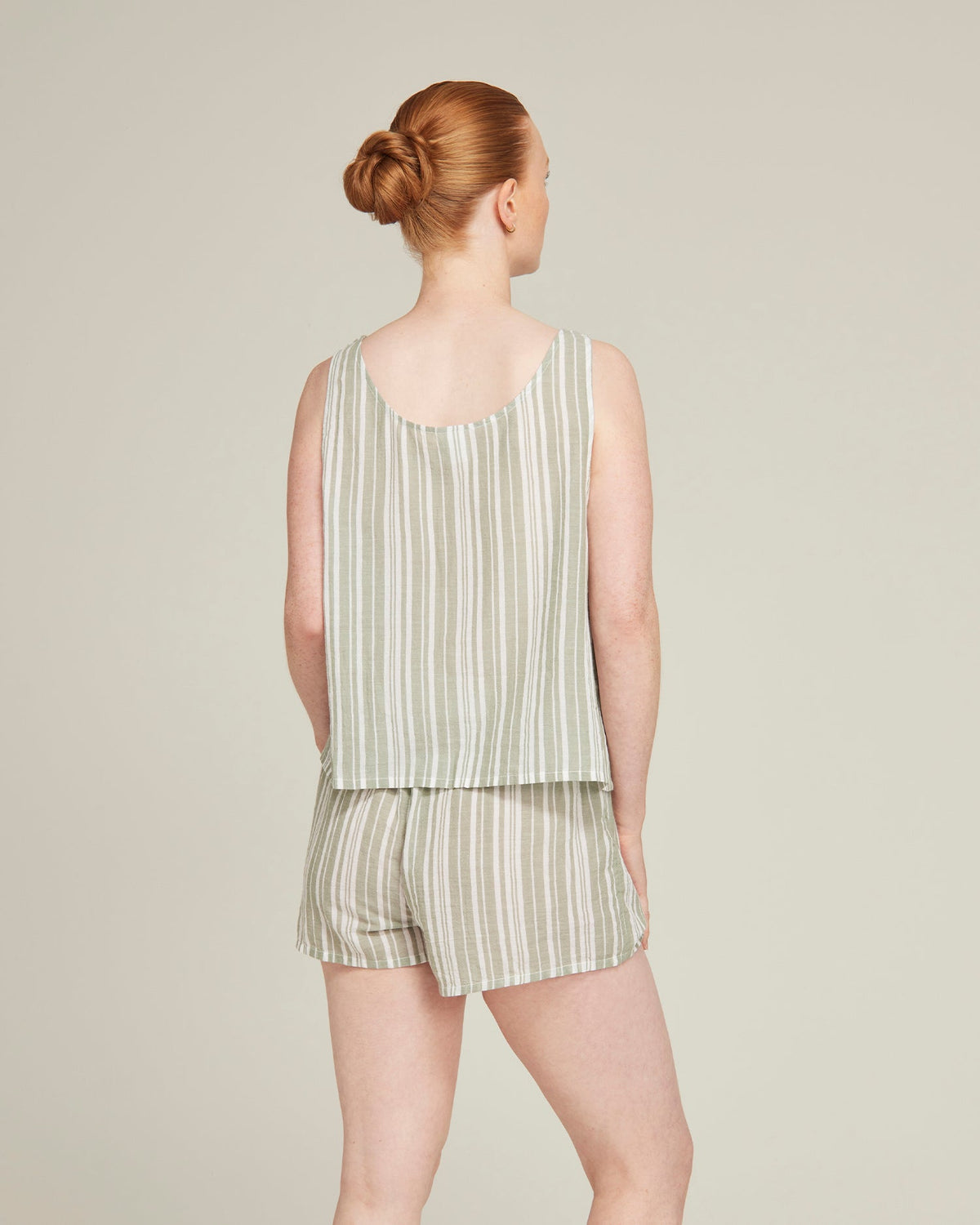 Tank / Sage Stripe