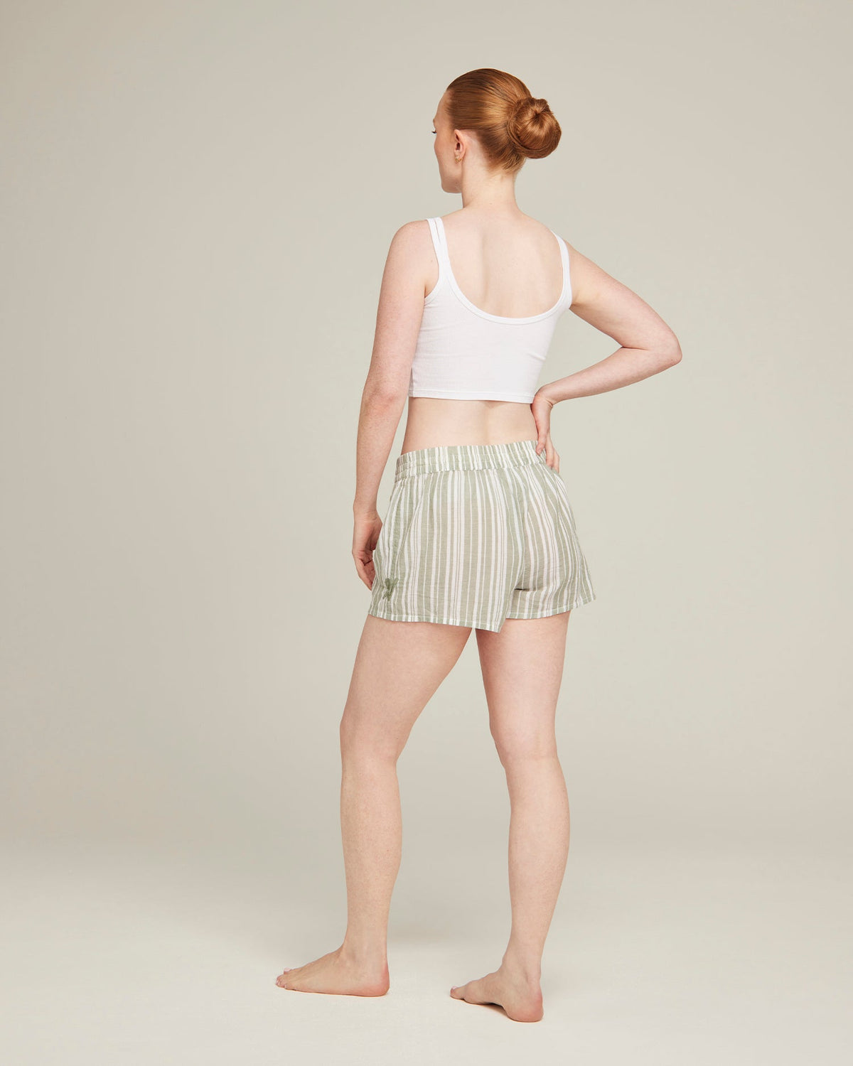 Classic Boxer / Sage Stripe