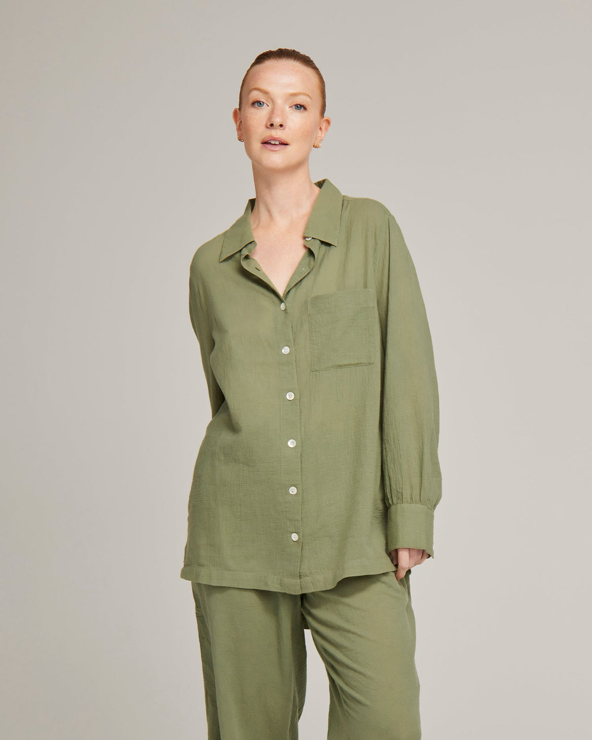 Camicia midi / Salvia