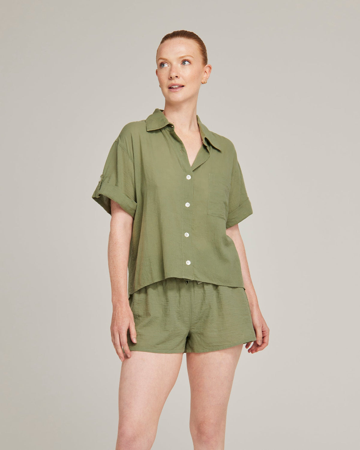 Short Sleeve Shirt / Sage
