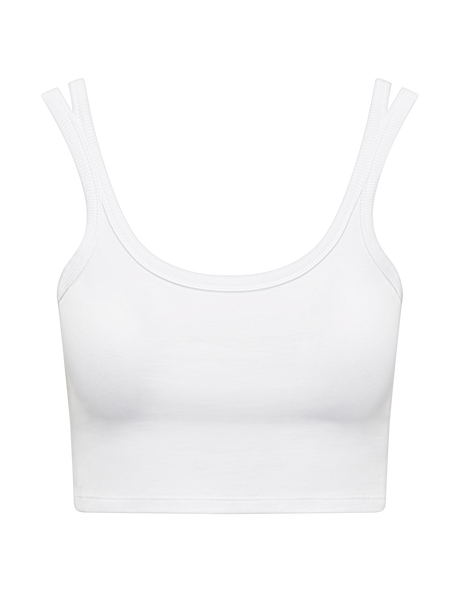 Cropped Vest / White
