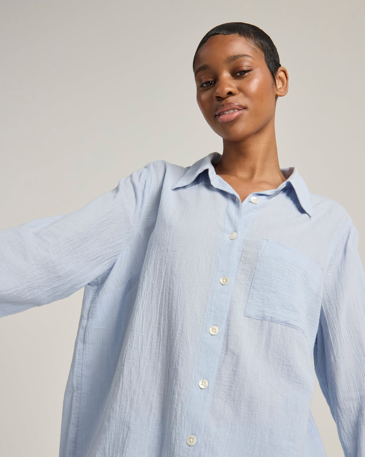 Midi Shirt / Blue