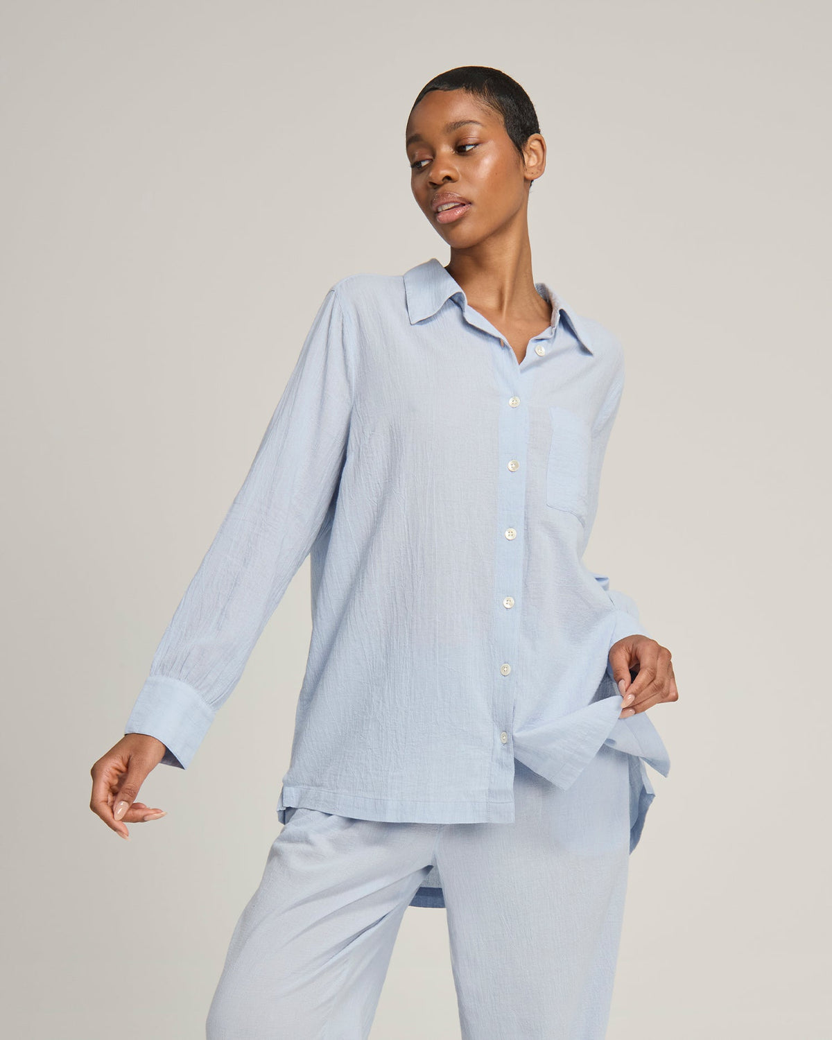 Midi Shirt / Blue