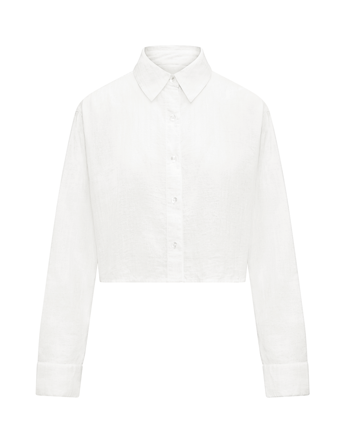 Cropped Shirt / White