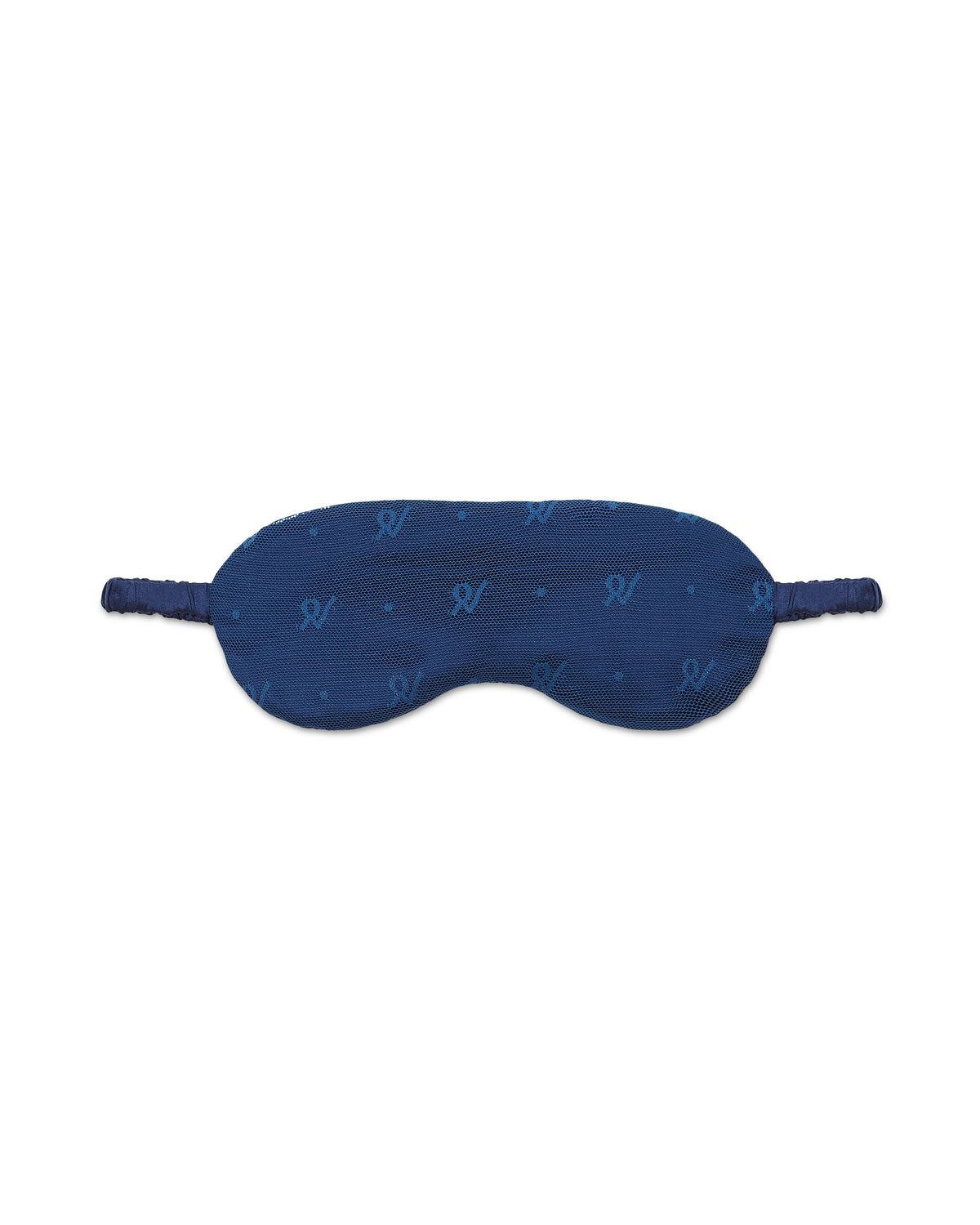 Silk Sleep Mask / Navy Stipe
