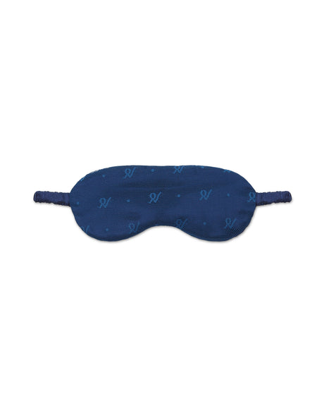 Silk Sleep Mask / Navy Stipe