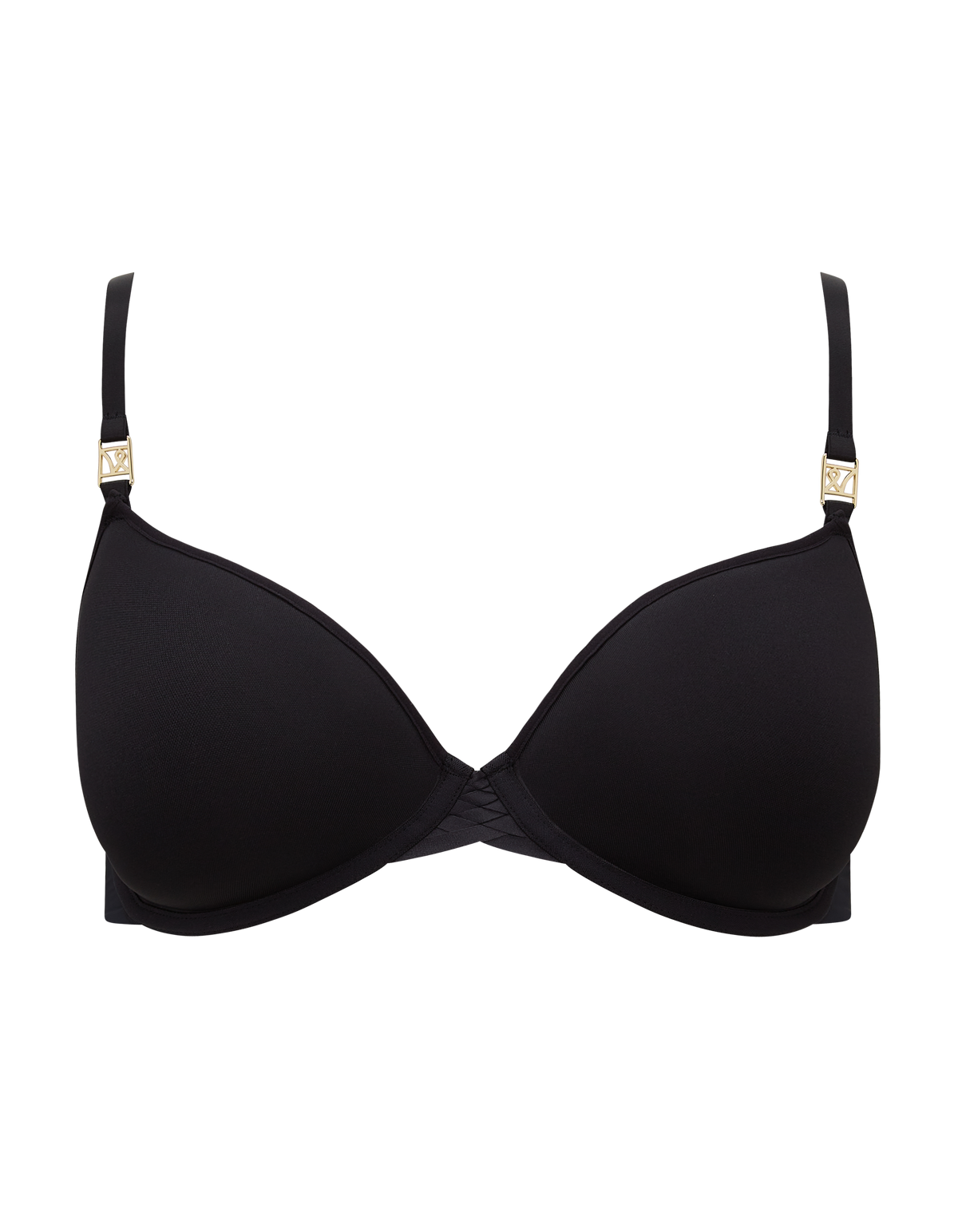 Soutien-gorge t-shirt extensible / Noir