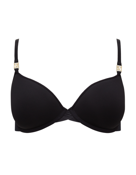 Soutien-gorge t-shirt extensible / Noir