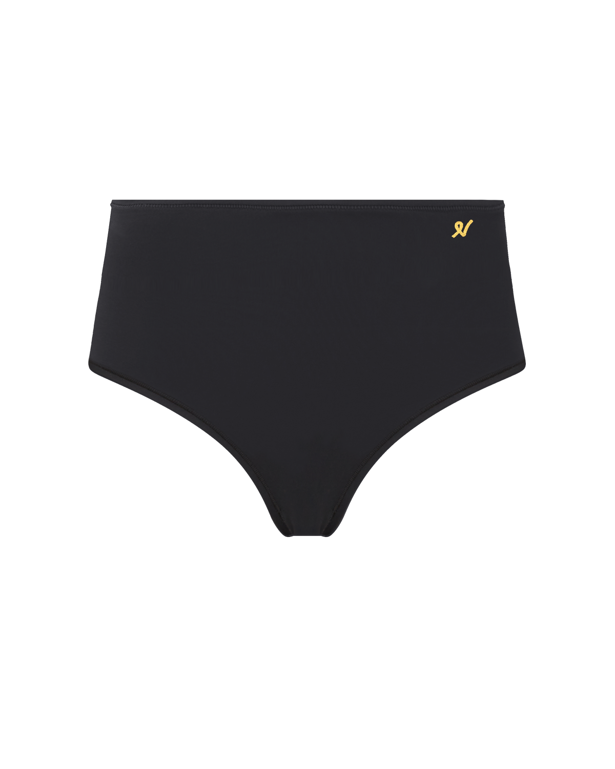 Culotte taille haute stretch / Noire