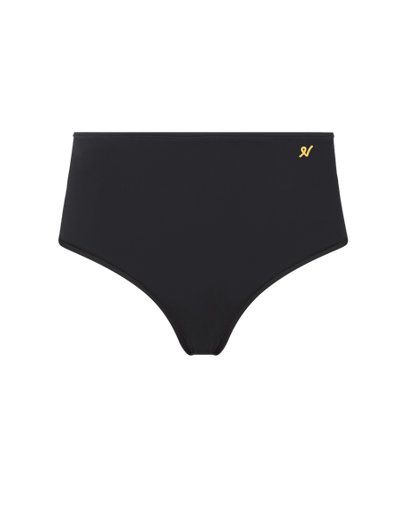 Slip elasticizzato a vita alta / Nero