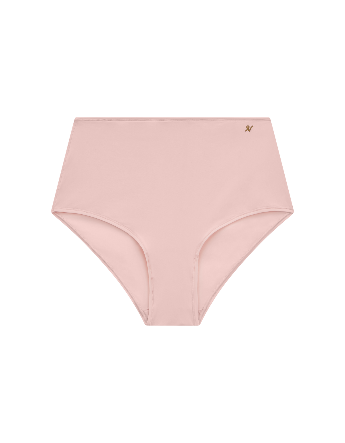 Slip elasticizzato a vita alta / Rosa