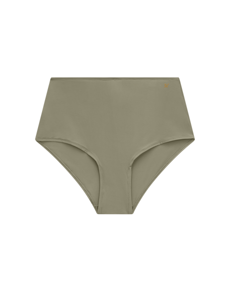 Slip elasticizzato a vita alta / Salvia