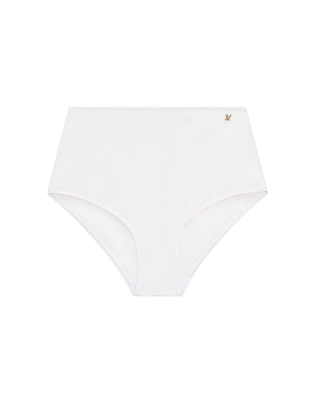 Slip elasticizzato a vita alta / Bianco