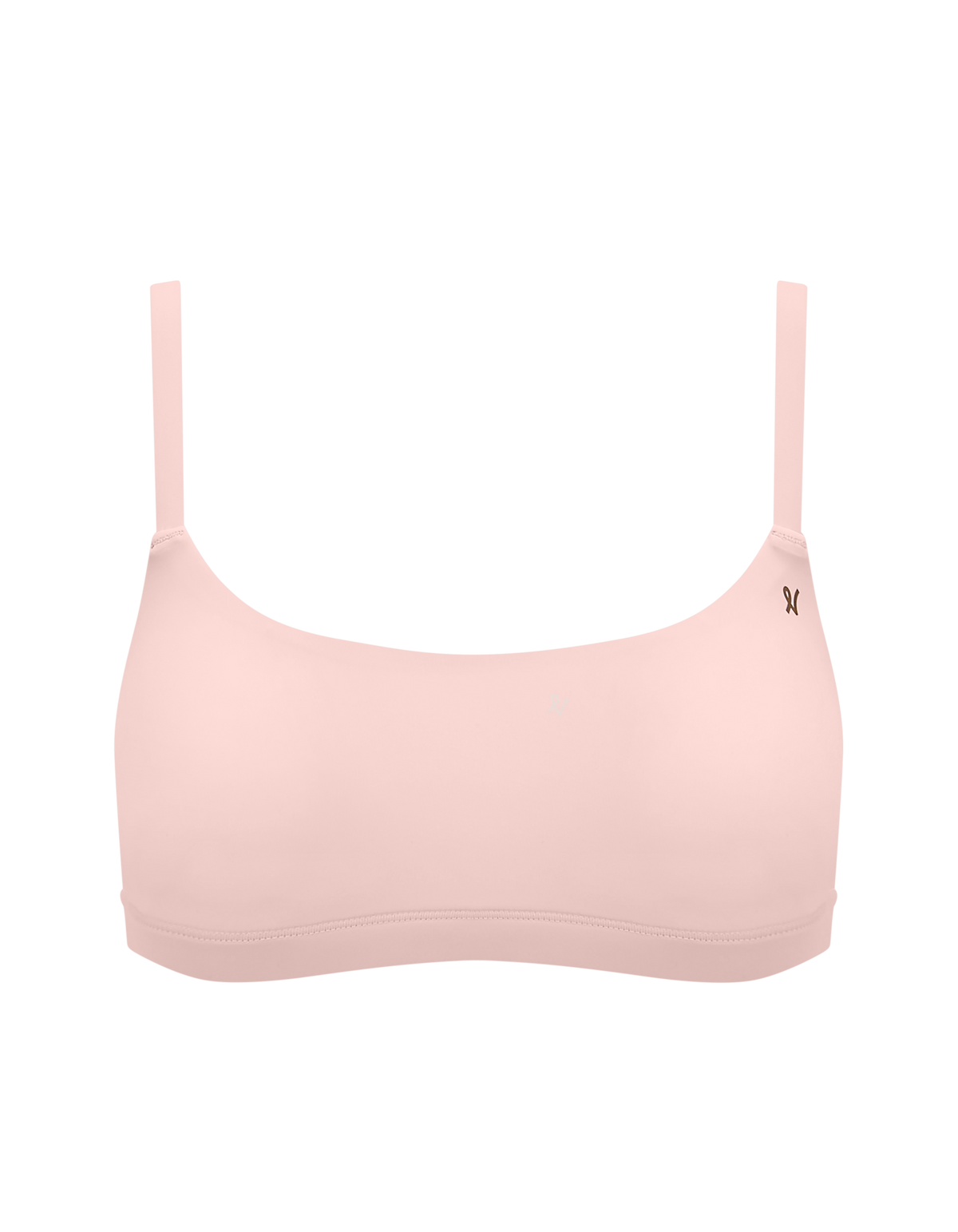 Scoop Neck Bralette / Pink