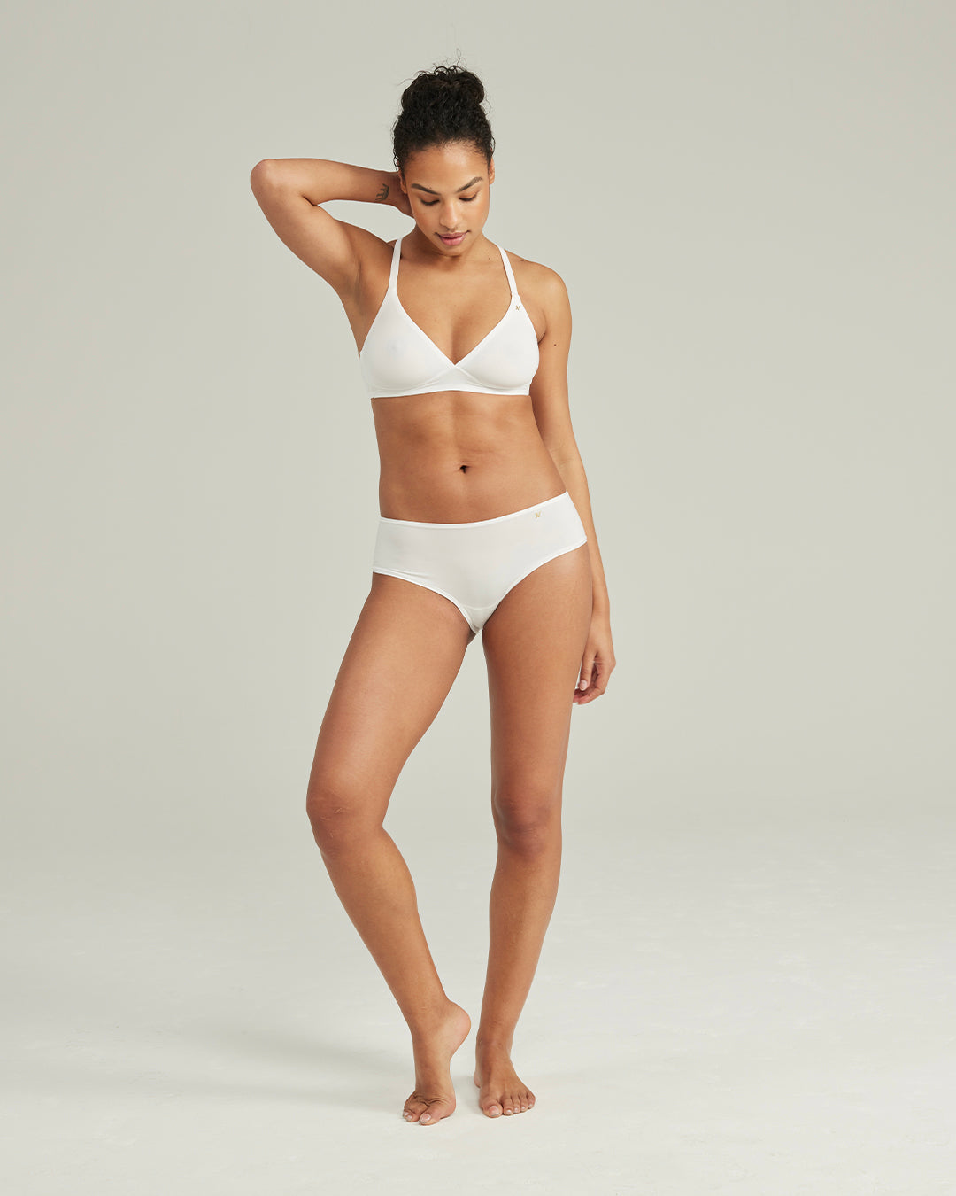 Stretch Bikini Brief / White