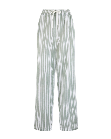 Pantalone classico / Rigato salvia