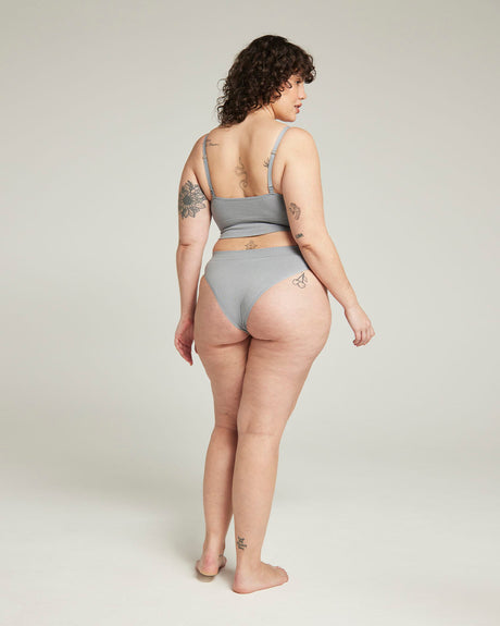 Slip a gamba alta / Grigio