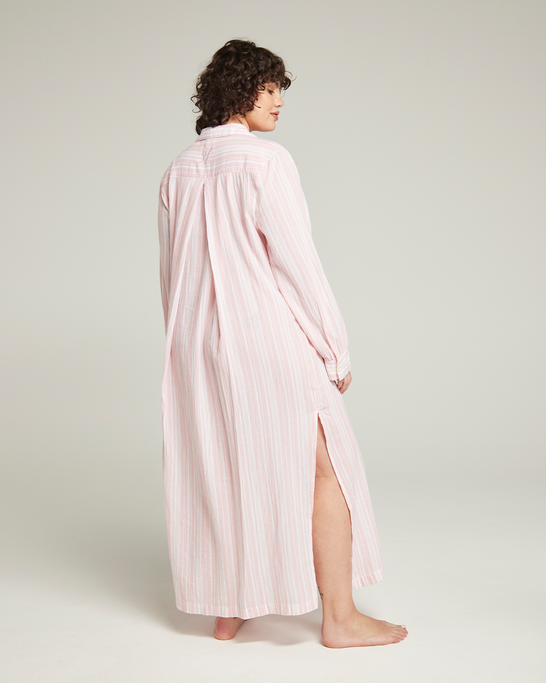Maxi Shirt / Pink Stripe