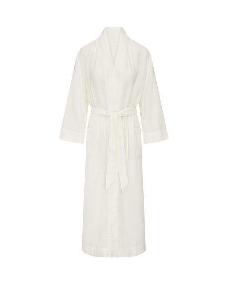 Belted Robe / White