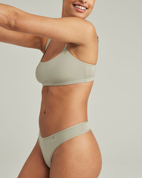 Soutien-gorge à col rond / Sauge