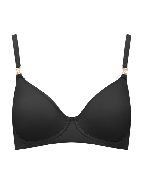 Stretch Full Cover Bra / Black