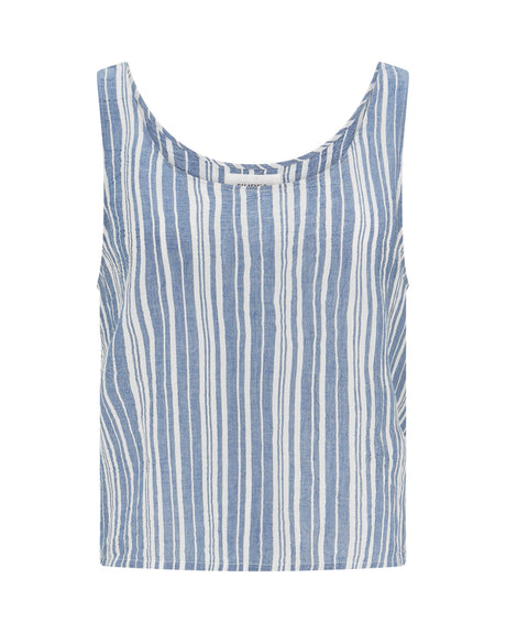 Canotta / Strisce blu navy