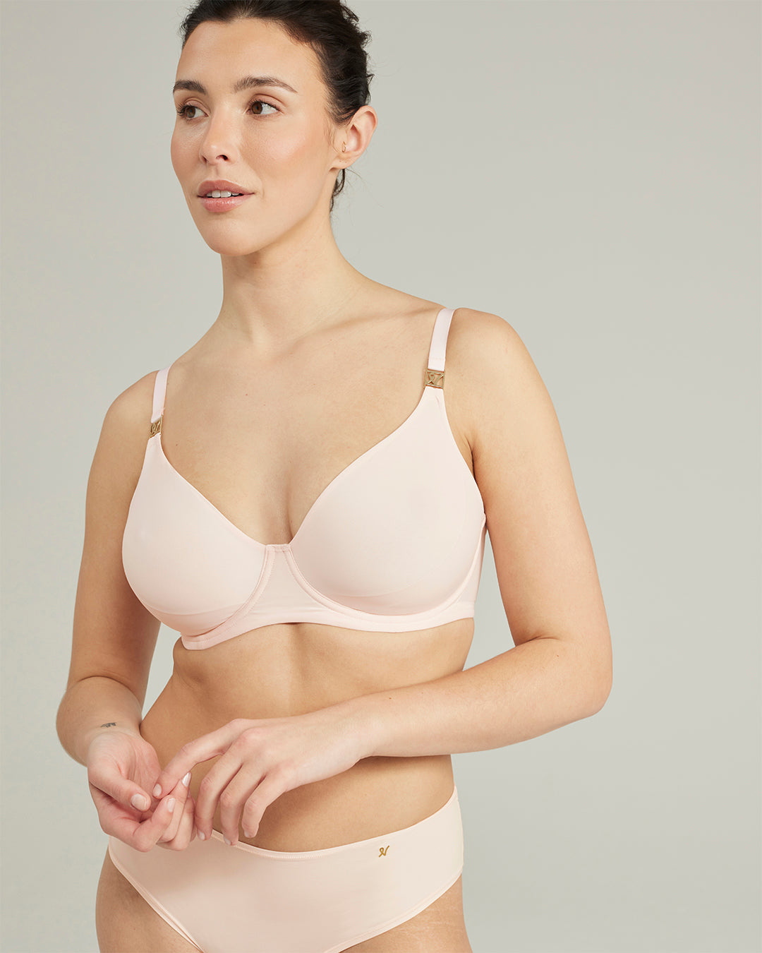 Stretch Full Cover Bra / Pink