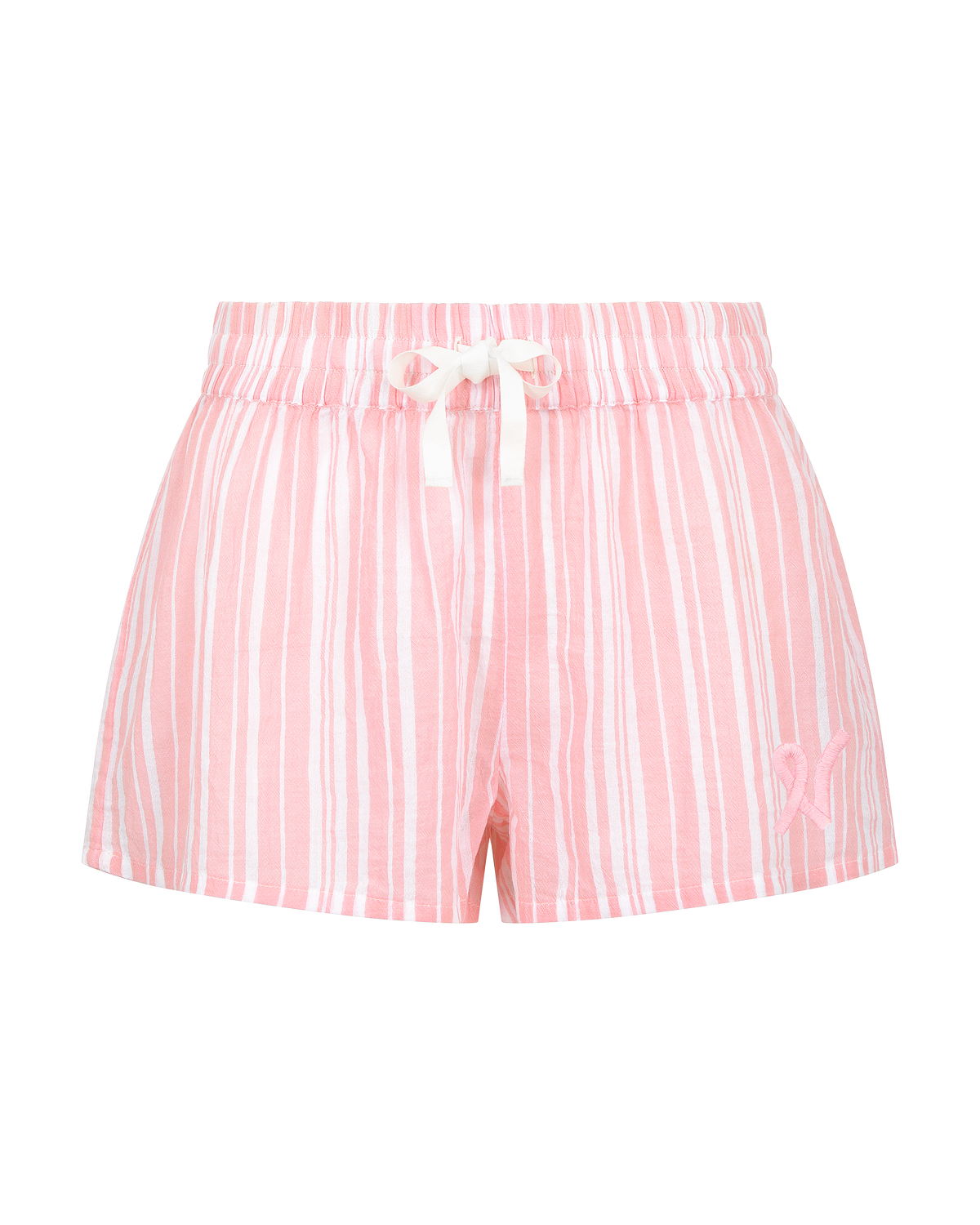 Boxer classique à rayures roses