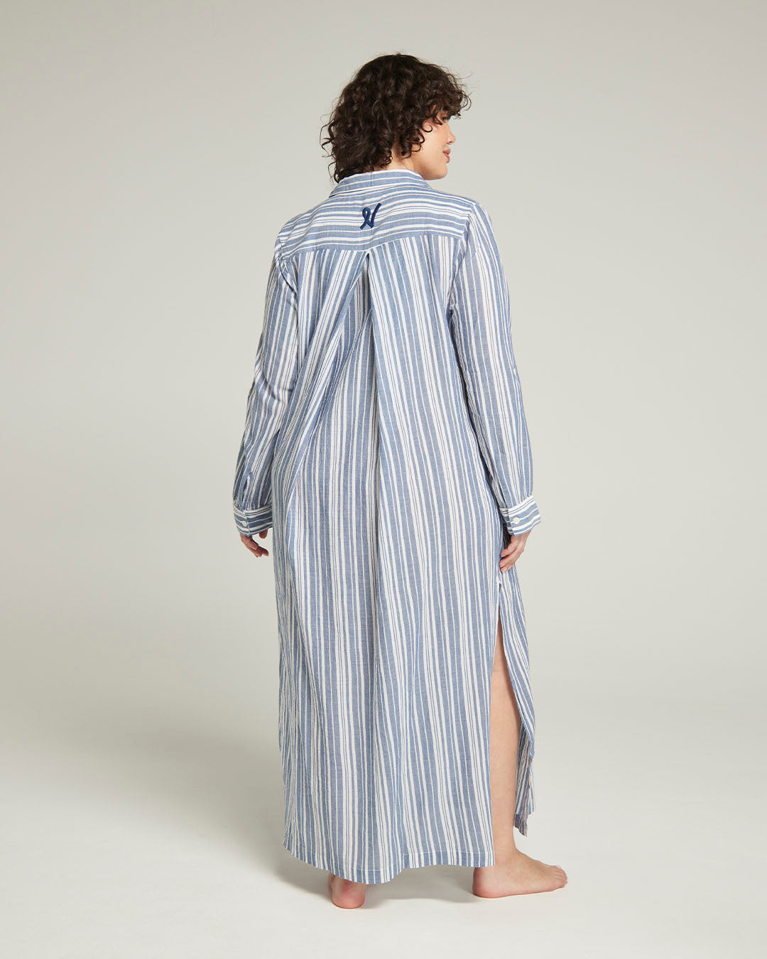 Maxi Shirt / Navy Stripe